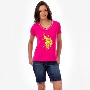 U.S.  Polo Assn V-Neck Logo T-Shirt